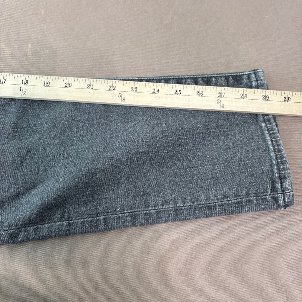 Levi's Jeans Mens 29x32 Black Washed 502 Regular Taper Premium Denim Faded Pants - Picture 12 of 13